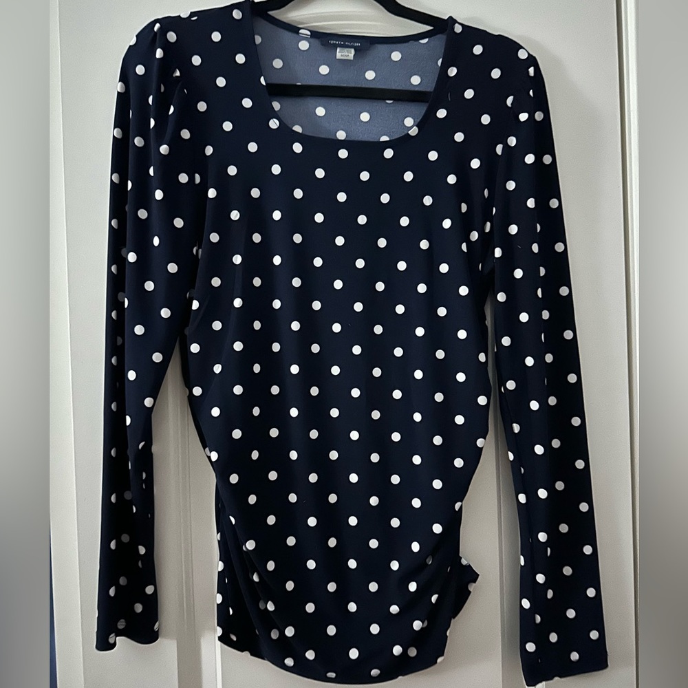 S Tommy Hilfiger blue long sleeve shirt